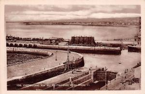 BR42887 Cherbourg vue sur les Flamands et les Jetees france