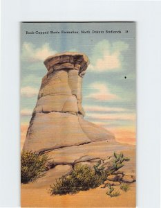 Postcard Rock-Capped Shale Formation, North Dakota Badlands, North Dakota