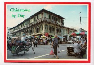 Chinatown by Day, Singapore, 1987 used Postcard