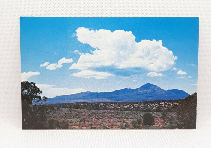 Rocky Mountains Sleeping Ute Mountain Cortez CO Real Photo Postcard Unposted VTG United States