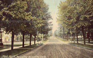 Kearsley Street, Looking East - Flint, Michigan Postcard