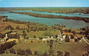 ERINSVILLE ONTARIO CA-ASSUMPTION-ST PATRICKS-BEAVER LAKE-AERIAL VIEW POSTCARD