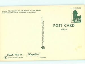 Vintage Post Verde International Airport San Juan Puerto Rico  # 3759