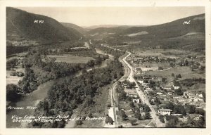 McCOOLE MARYLAND~VIEW FROM QUEEN'S POINT-ROUTE 220~1940s REAL PHOTO POSTCARD