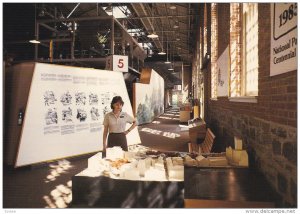 Artillerie Park, Brunette Looking at a Model, QUEBEC CITY, Quebec, Canada, 50...