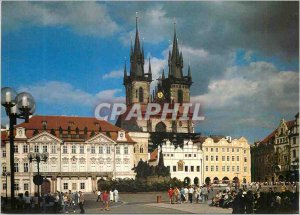 Postcard Modern Praha The East Coast is the Place Domine by two towers of the...
