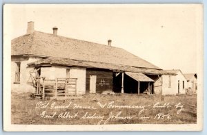 Camp Floyd UT Postcard RPPC Photo Old Guard House General Albert Sidney Johnson