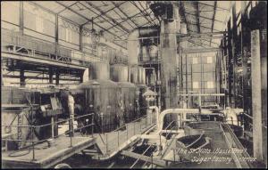 st. kitts, BASSETERRE, Sugar Factory Interior (1910s)