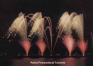 Pains Fireworks Display at Toronto Canadian Limited Edition Postcard