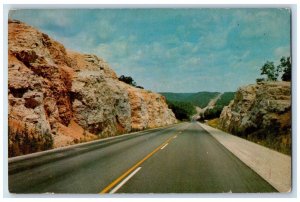 1968 New US Highway 65 Between Springfield And Branson Missouri MO Postcard 