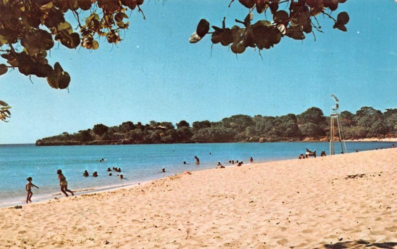 Puerto Plata, Dominican Republic  SOSUA BEACH~Amber Coast  SWIMMERS Postcard