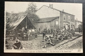 Mint WW1 Real Picture Postcard RPPC American USA Soldiers First Meal