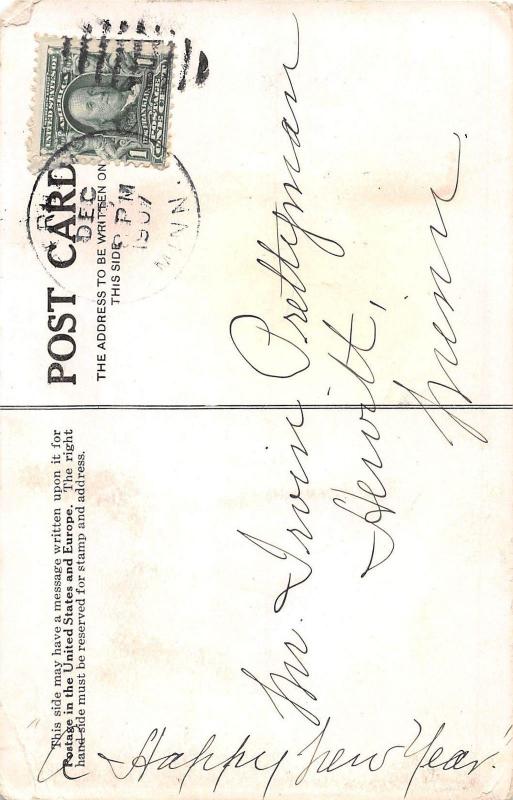 D74/ Perham Minnesota Mn Postcard 1907 St James Hospital Building