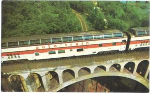 Auto - Train Advertising Post Card