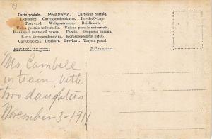 Paraguay South America Native House in 1911 RPPC Postcard