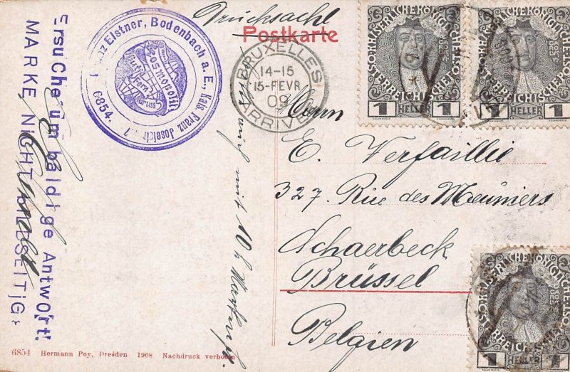 CZECH REPUBLIC~BODENBACH a E ~1910 POSTCARD