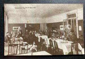 Mint Australia Postcard RPPC WWI Australian Troops Armistice Day 1918