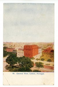 Portugal - Lisbon. General View circa 1908  (crease)