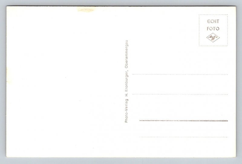 RPPC  Oberammergau mit Passionstheater   Postcard