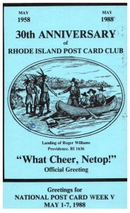 Rhode Island Post Card Club  1988