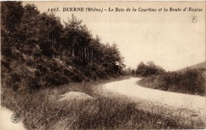 CPA DUERNE Le Bois de la Courtine et la Route d'Avaize (443481)