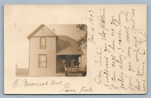 PERU IND HOUSE ANTIQUE REAL PHOTO POSTCARD RPPC