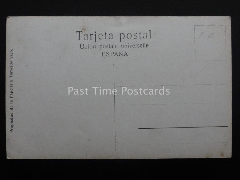 Espana Spain VIGO Statue Elduayen - Old RP Postcard