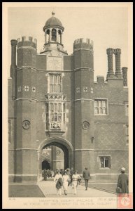 Hampton Court Palace, W. Face to Gateway to Clock Court, England