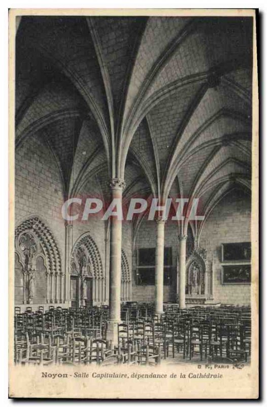 Old Postcard Noyon chapter house dependence of the cathedral