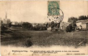 CPA MONTFAUCON-du-VELAY - Vue générale sud-est petite ville entourée (517451)