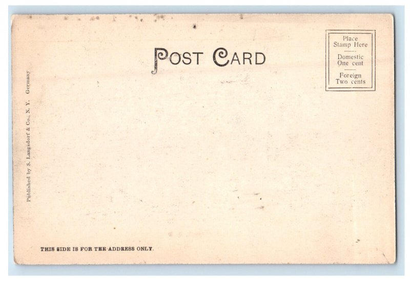 c1910 Men in Formal Attire, City Hall Mitchell South Dakota SD Postcard
