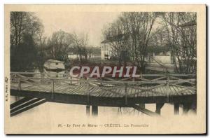 Old Postcard Tour De Marne Creteil Gateway