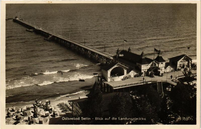 CPA Insel RÜGEN SELLIN Blick auf die Landungsbrücke GERMANY (670136)