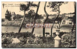 Old Postcard Pornic L Front Harbor to Cote Gourmalon