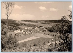 Reutlingen Germany Postcard Building Towers Hills Plain Fields c1920's RPPC