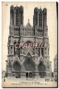 Old Postcard Reims Cathedral