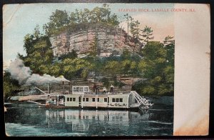 Vintage Postcard 1907-1915 Lola Boat Starved Rock, Lasalle County, Illinois (IL)