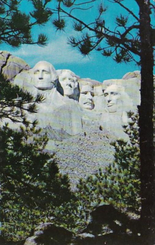 South Dakota Mount Rushmore National Monument 1966