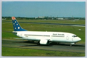 Airplane Postcard Ansett Australia Airlines Airways Boeing 737-377 VH-CZL GA9