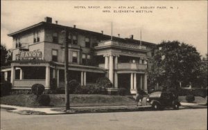 Asbury Park NJ Hotel Savoy Vintage Postcard