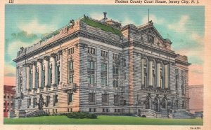 Vintage Postcard Hudson County Court House Jersey City New Jersey Frank E. Coope