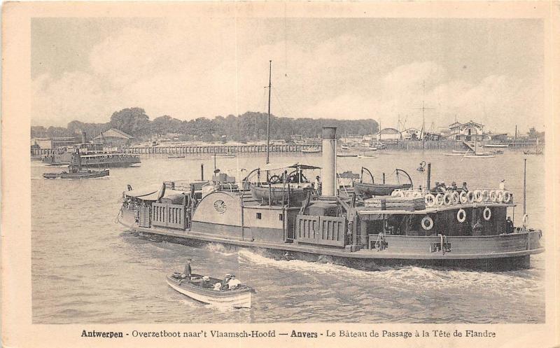 Br35229 Anvers le Bateau de passage a la tete de Flandre belgium