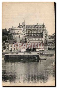 Postcard Old Amboise Castle View