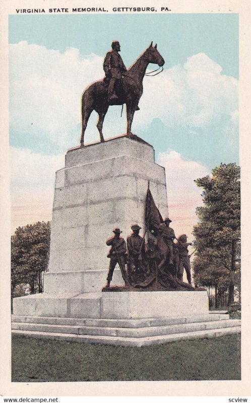 GETTYSBURG, Pennsylvania, 1900-1910s; Virginia State Memorial