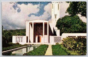 Mormon Tabernacle Church Of Jesus Christ Honolulu Hawaii HI Plants View Postcard