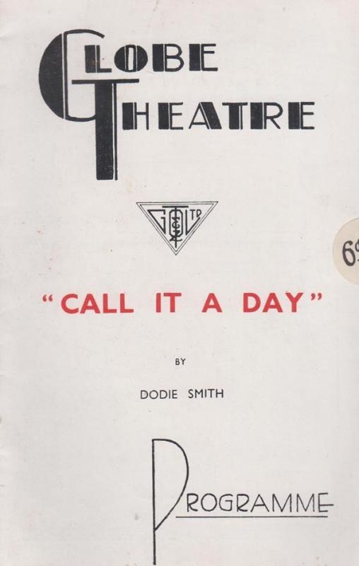 Call It A Day Fay Compton Comedy The Globe Rare Old London Theatre Programme