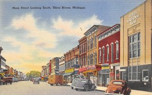 Main Street South View  - Three Rivers, Michigan MI