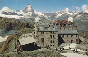 Schweiz Zermatt Gornergrat mit Matterhorn und Dent Blanche