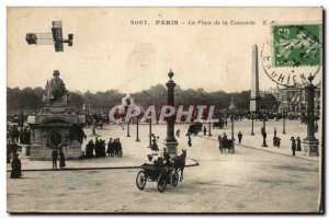 Paris - 8 - Concorde Square - Airplane - airplane - airplane - Old Postcard