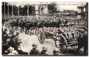 Old Postcard Militaria Paris The celebrations of victory July 14, 1919 Gunners